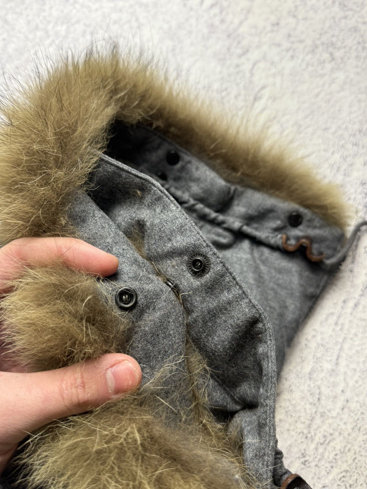 Moncler Moncler Hood Natural Fur Size ONE SIZE - 7 Thumbnail