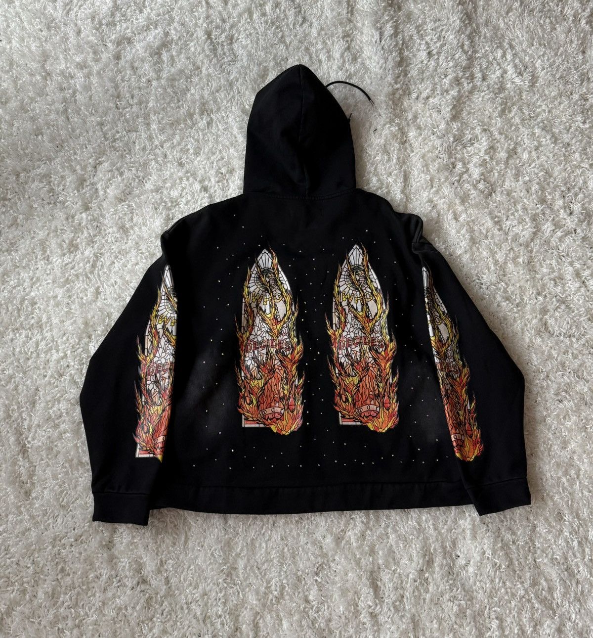 Who Decides War Who Decides War Flame Glass Coal Hoodie M Size US M / EU 48-50 / 2 - 8 Thumbnail