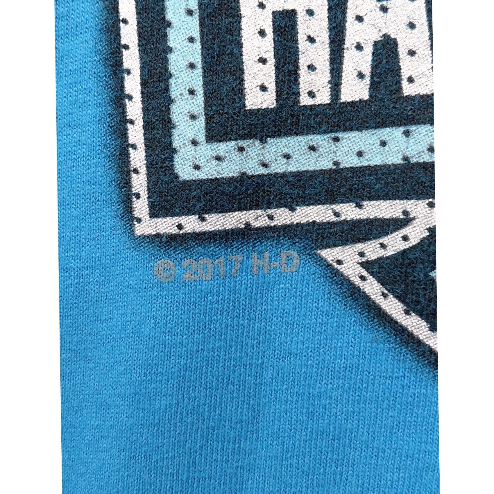 Harley Davidson VINTAGE Harley-Davidson Blue Graphic Print T-Shirt Knit Short Sleeve Men XL Size US XL / EU 56 / 4 - 5 Thumbnail