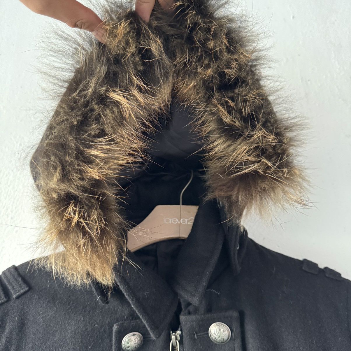 2000s PPFM Gimmick Napoleon Fur Wool Jacket