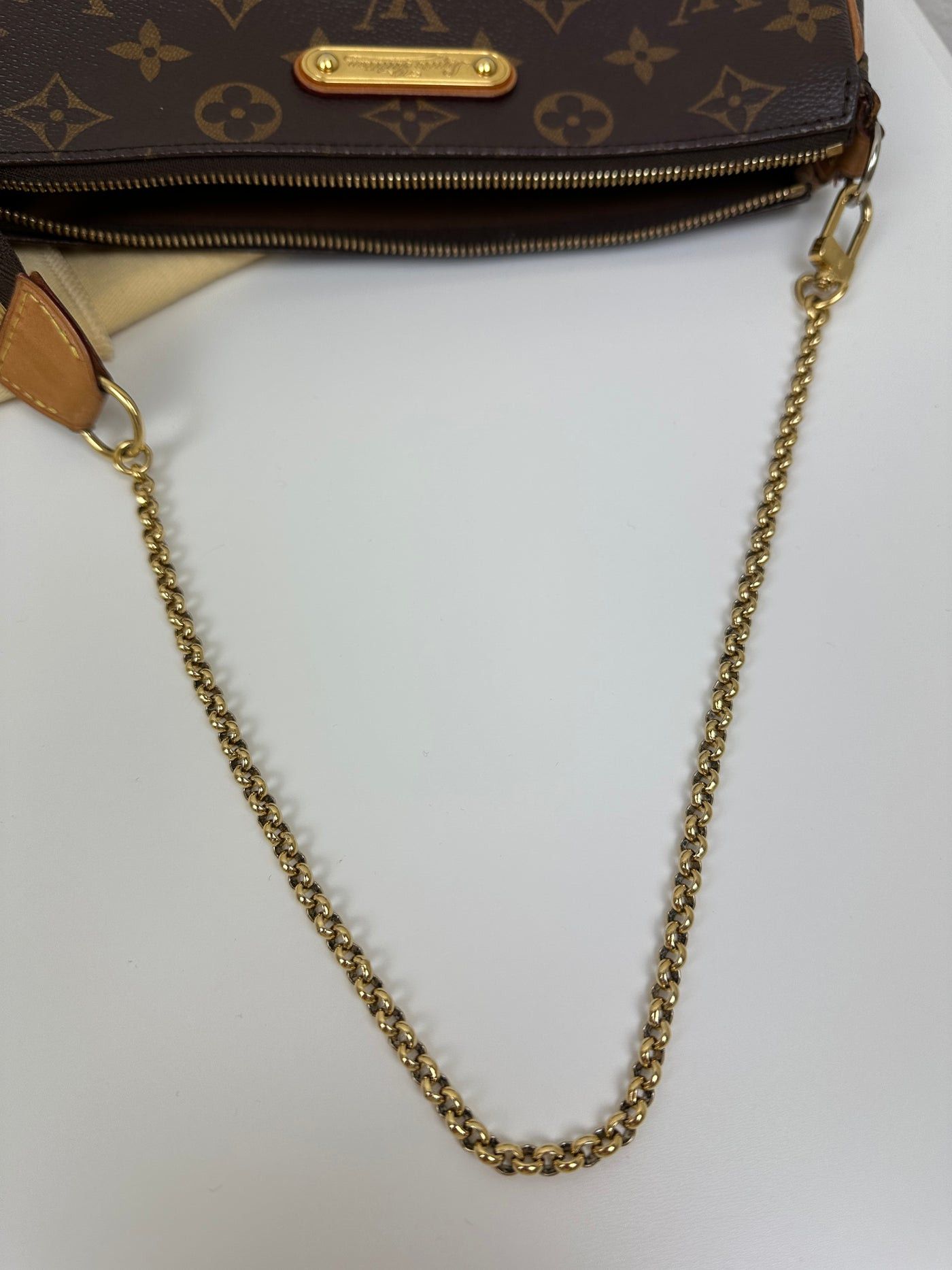 Louis Vuitton Monogram Coated Canvas Eva Brown