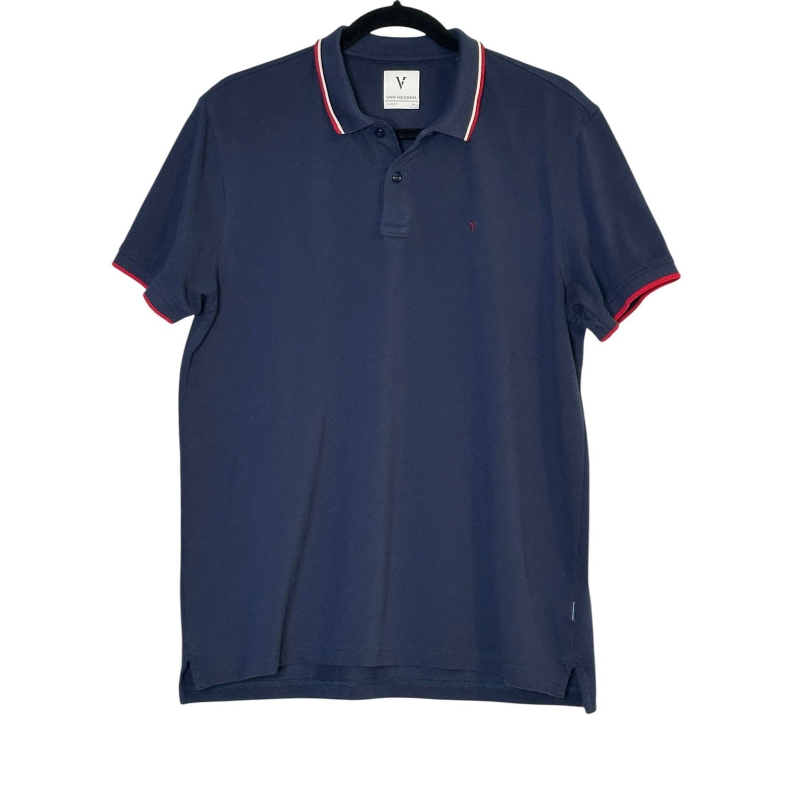 Van Heusen Van Heusen slim fit short sleeves polo shirt size XL Size US XL / EU 56 / 4 - 1 Thumbnail