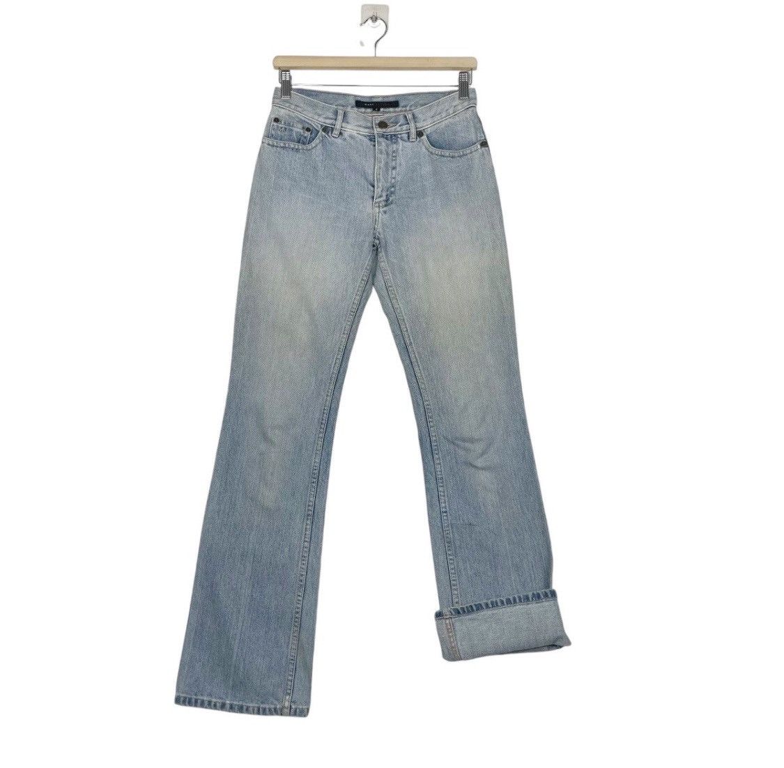 Jean × Marc Jacobs 💥MARC JACOB FLARE WASHED BLUE JEAN Size 29" - 5 Thumbnail