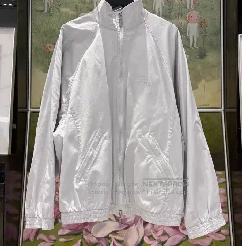 Balenciaga Balenciaga White 3B Embroidered Cotton Jacket Size US M / EU 48-50 / 2 - 1 Thumbnail