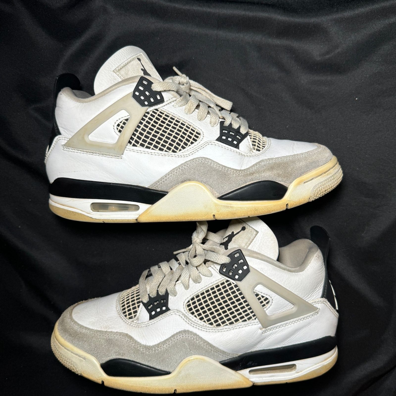 Jordan Brand × Nike Size 9.5 Nike Air Jordan 4 Retro Military Black Men's Shoes Size US 9.5 / EU 42-43 - 3 Thumbnail