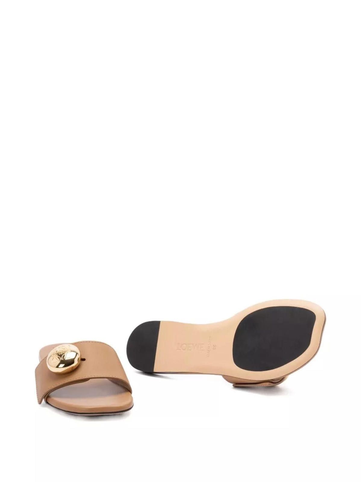 Loewe LOEWE Pebble slide in soft calfskin size 41 Size ONE SIZE - 4 Thumbnail