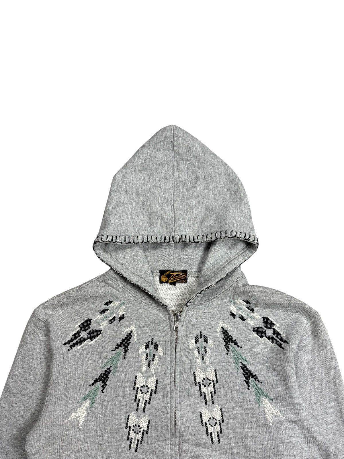 Beauty Beast 2000s Indian Motorcycle - Ethnic Zip Hoodie Size US M / EU 48-50 / 2 - 5 Thumbnail