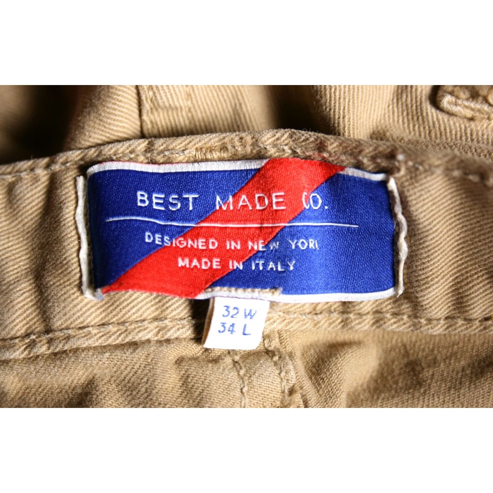 Denime BEST MADE CO. Khaki Stretch Denim Jeans Straight Jeans | 30x31 | Men | Blue | Slim Fit | Zip Closure Size US 30 / EU 46 - 7 Thumbnail