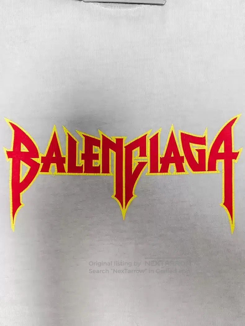 Balenciaga Balenciaga 22fw Flame Lightning Band Rock Destruction Speck Size US M / EU 48-50 / 2 - 3 Thumbnail