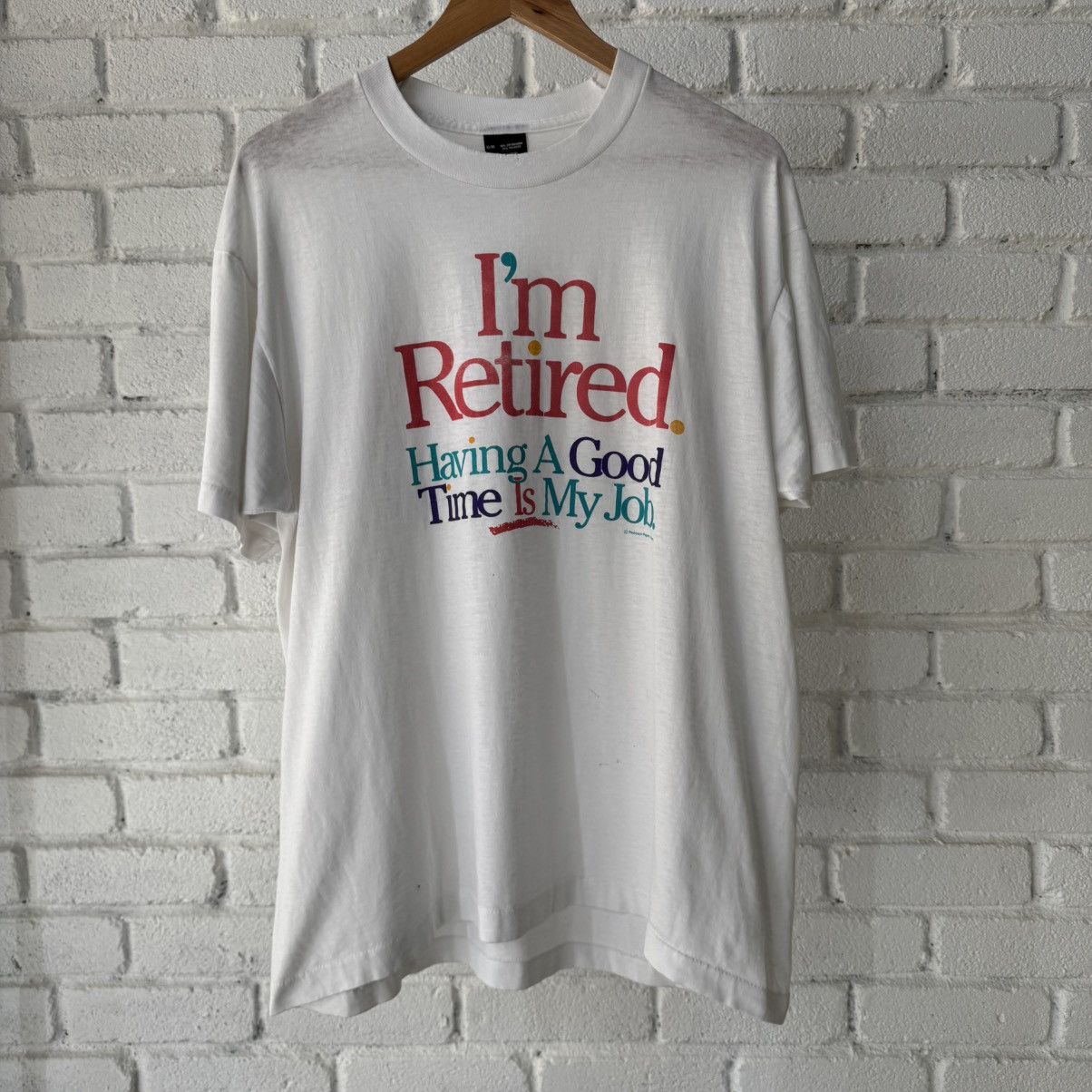 Vintage Vintage Im Retired Tee Size US XL / EU 56 / 4 - 1 Thumbnail