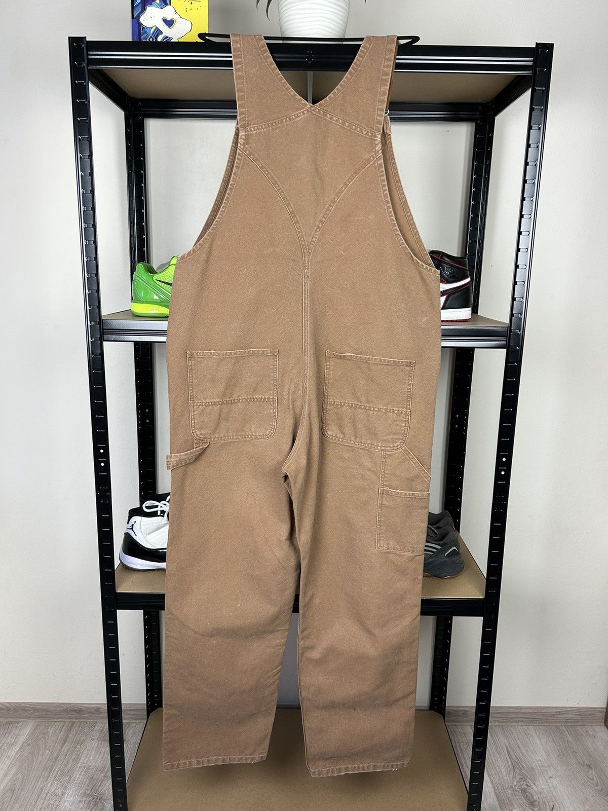 Carhartt × Vintage CARHARTT VINTAGE BOXY LOGO BAGGY FIT BIB OVERALS Size US 36 / EU 52 - 7 Thumbnail