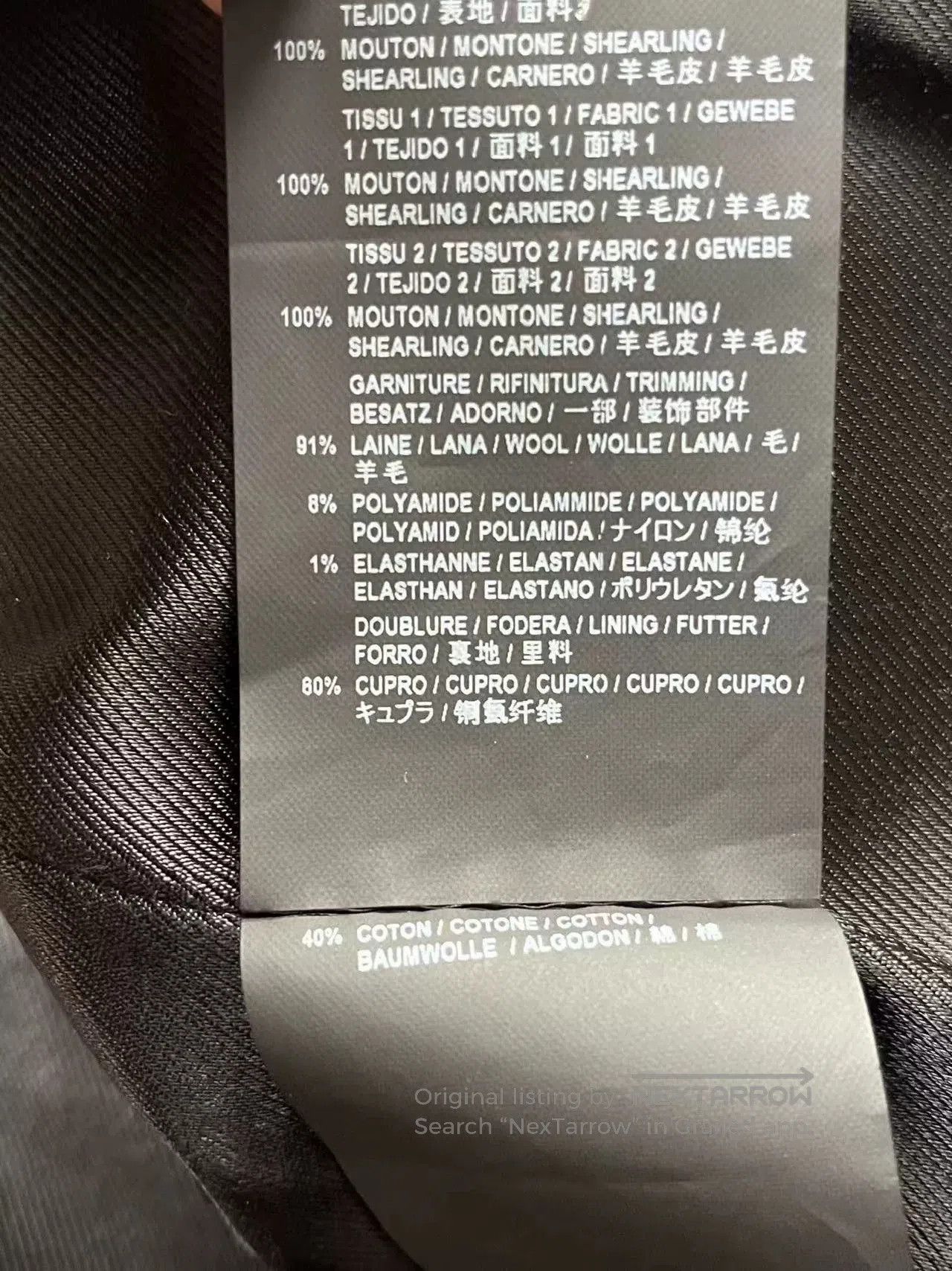 Saint Laurent Paris Saint Laurent Shearling Jacket with Removable Collar. Size US M / EU 48-50 / 2 - 7 Thumbnail