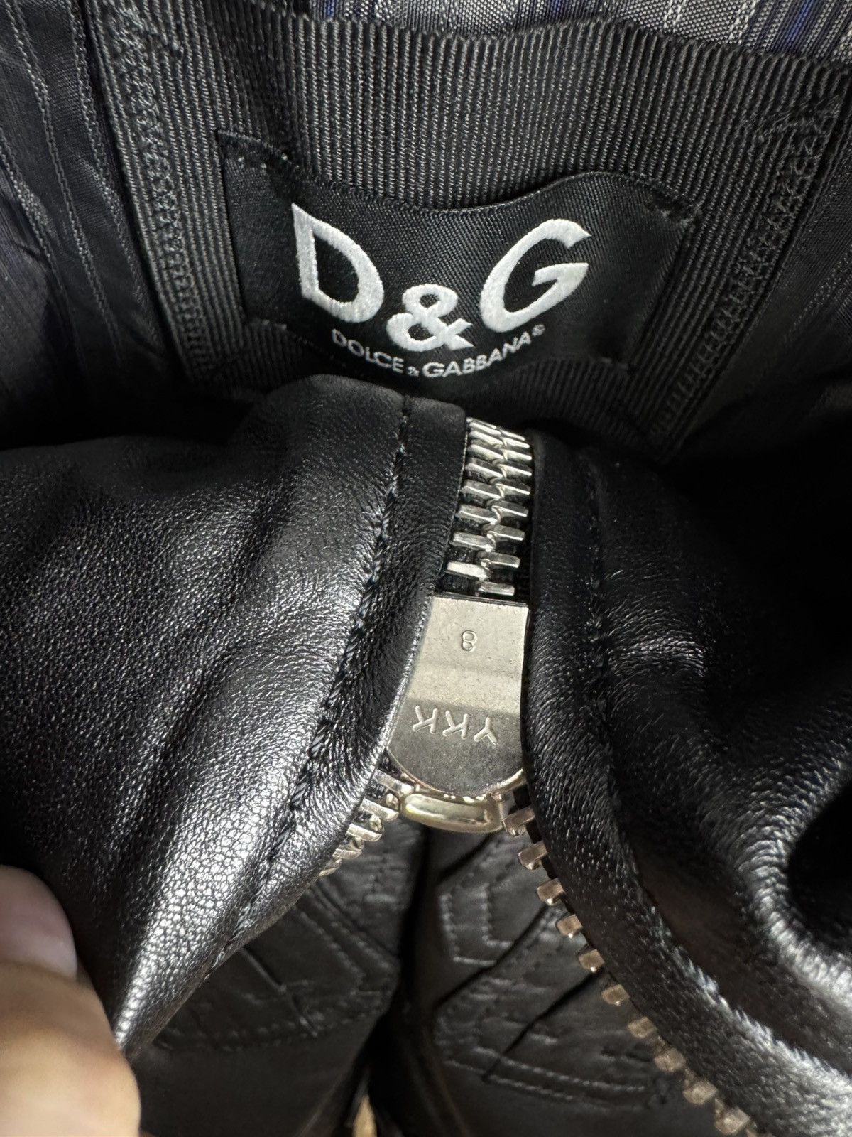 Dolce & Gabbana 2000s Dolce & Gabbana Multipocket Black Leather Jacket Size US L / EU 52-54 / 3 - 11 Thumbnail