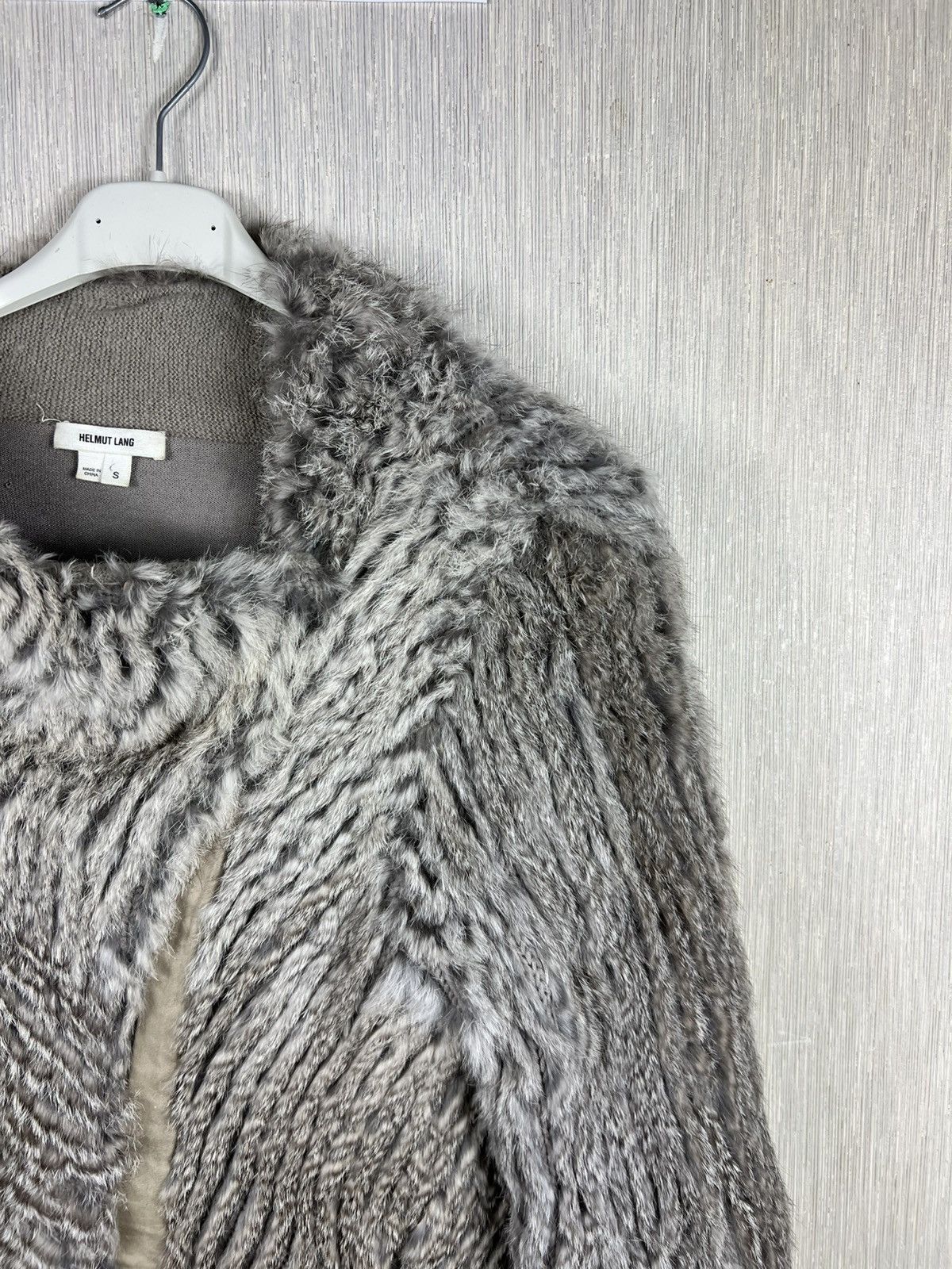 Helmut Lang Archive Helmut Lang vintage real rabbit fur cardigan jacket Size S / US 4 / IT 40 - 3 Thumbnail