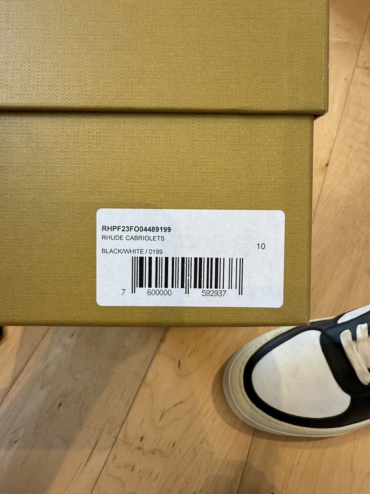 Rhude RHUDE Cabriolets Black & White UK9 Size US 10 / EU 43 - 10 Thumbnail