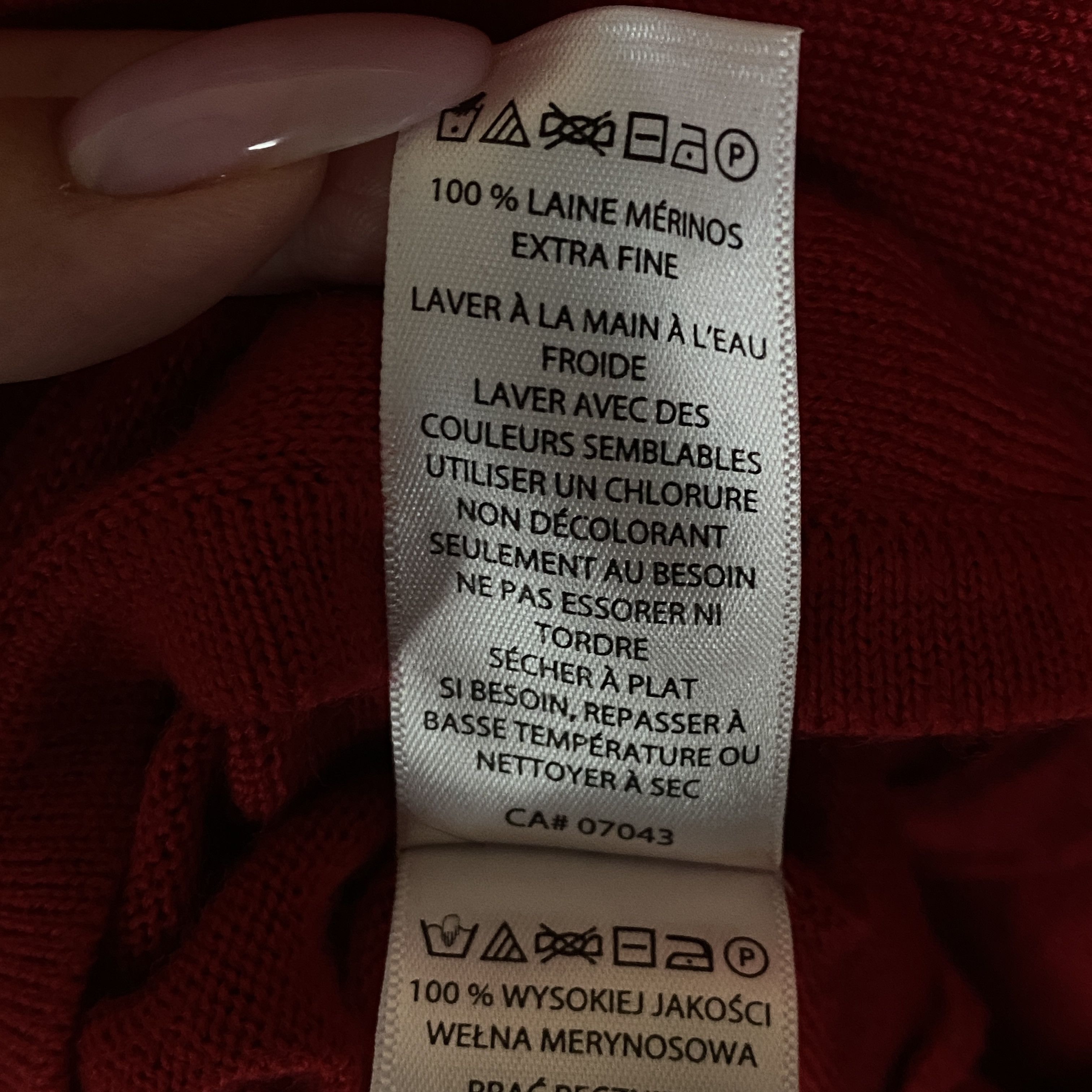 Other Max Studio Sweater Merino Wool Size M Red Long Sleeve Size M / US 6-8 / IT 42-44 - 9 Thumbnail