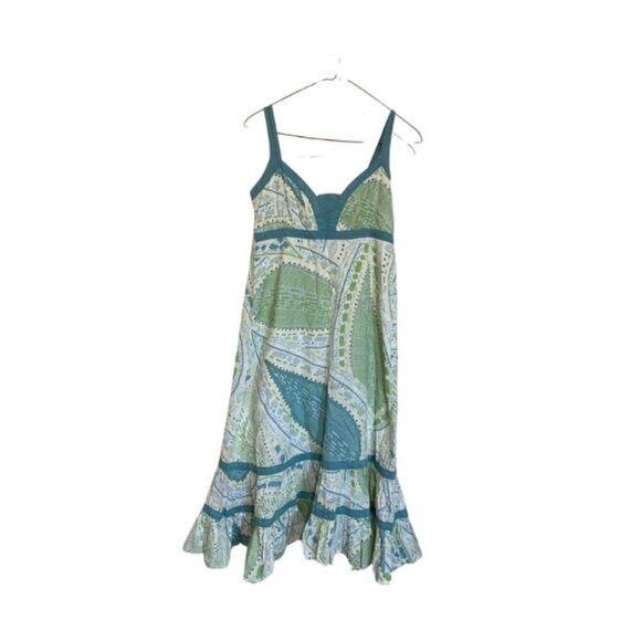 Fatface Fat Face Women's Midi Paisley Patterned Summer Dress Size 8