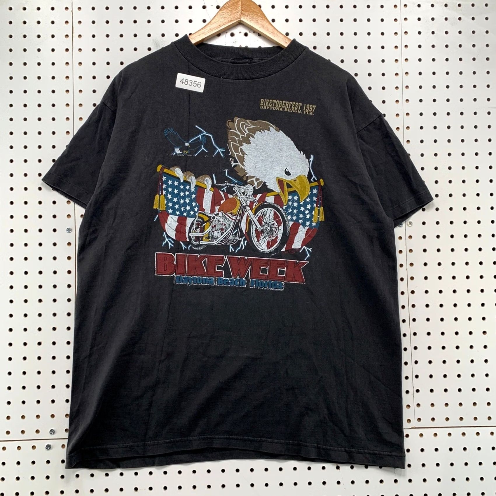 Vintage VINTAGE Fashion Victim Shirt Mens XL Black 1997 Biketoberfest Daytona Bike Week Grunge Graphic Tee 90s USA Size US XL / EU 56 / 4 - 2 Thumbnail