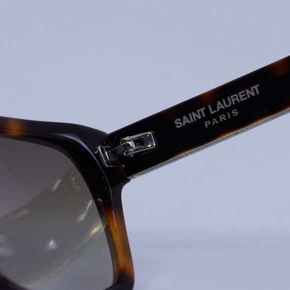 Saint Laurent Paris Saint Laurent SL662 002 Sunglasses Havana Rectangle Frame Size ONE SIZE - 8 Thumbnail