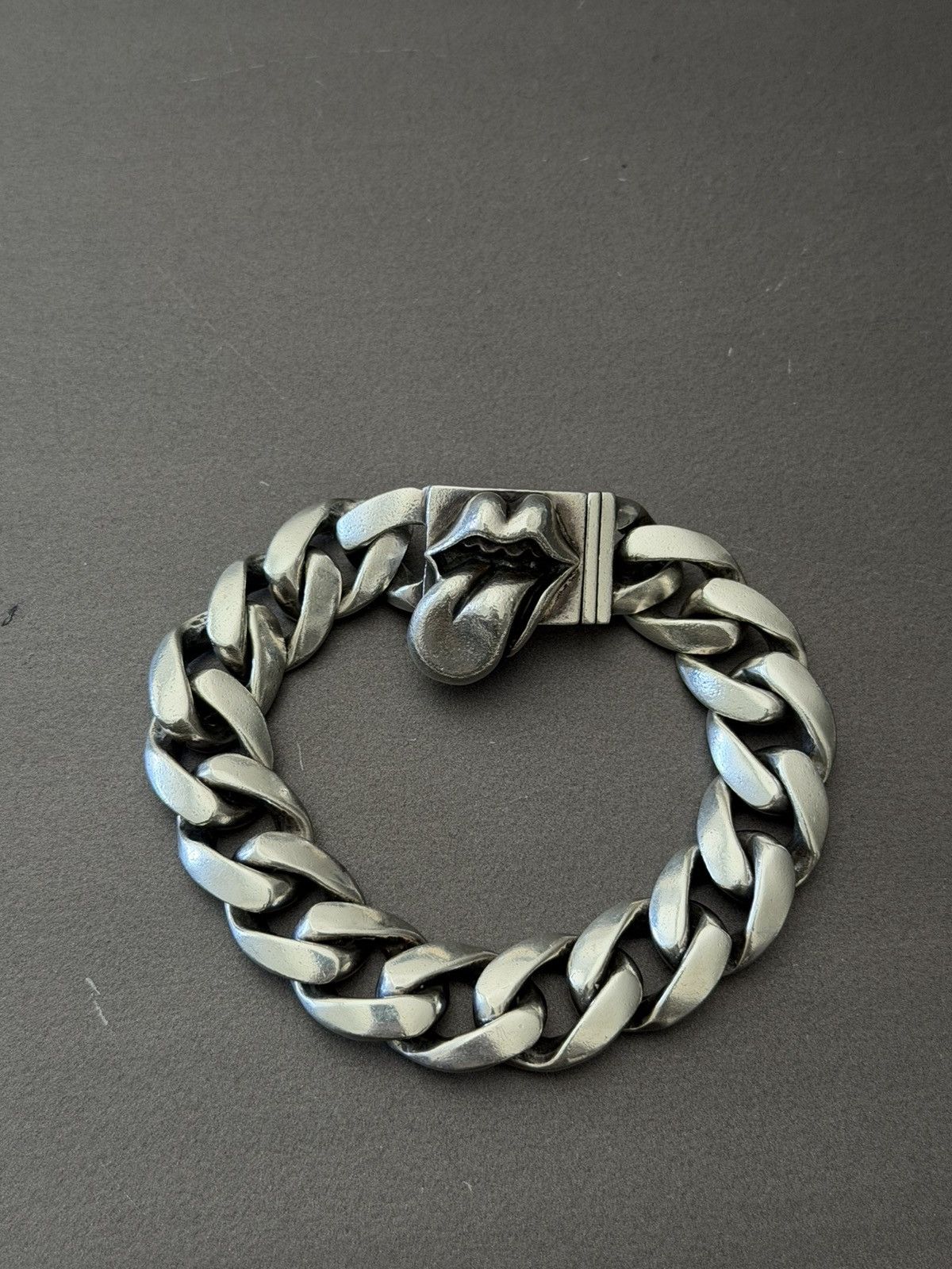 Chrome Hearts CH Rolling Stones Cuban Link Bracelet Size ONE SIZE - 2 Thumbnail