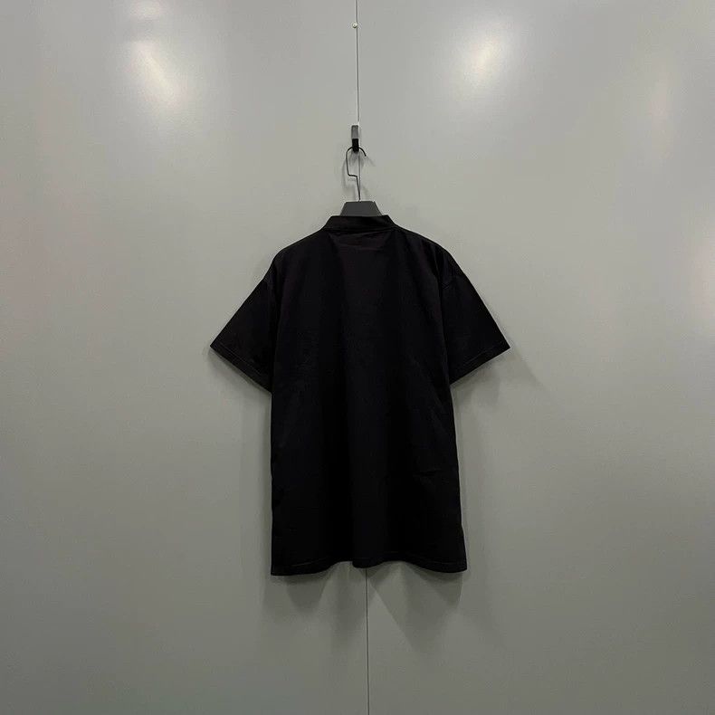 Balenciaga Balenciaga Black logo label short sleeve Size US L / EU 52-54 / 3 - 2 Thumbnail