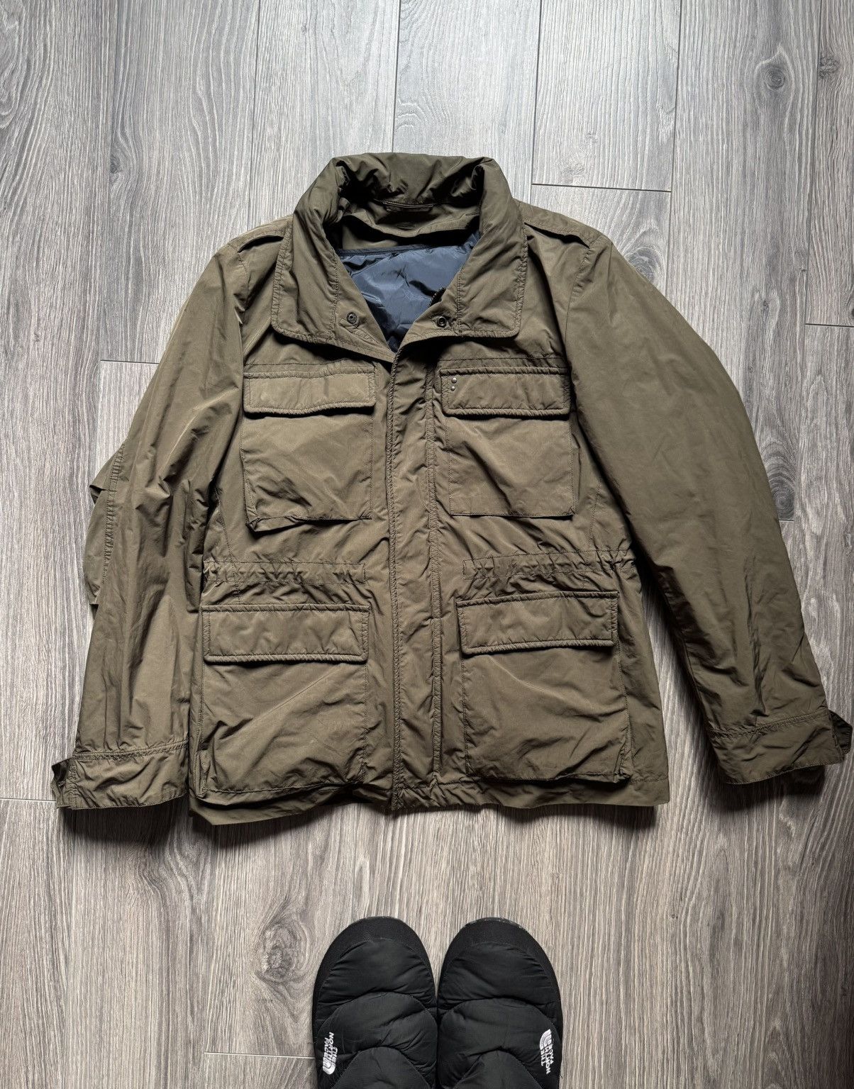Beams Japan M.I.D.A x Beams Japan Olive Nylon Short M-65 2 in1 Jacket 48 Size US M / EU 48-50 / 2 - 2 Thumbnail