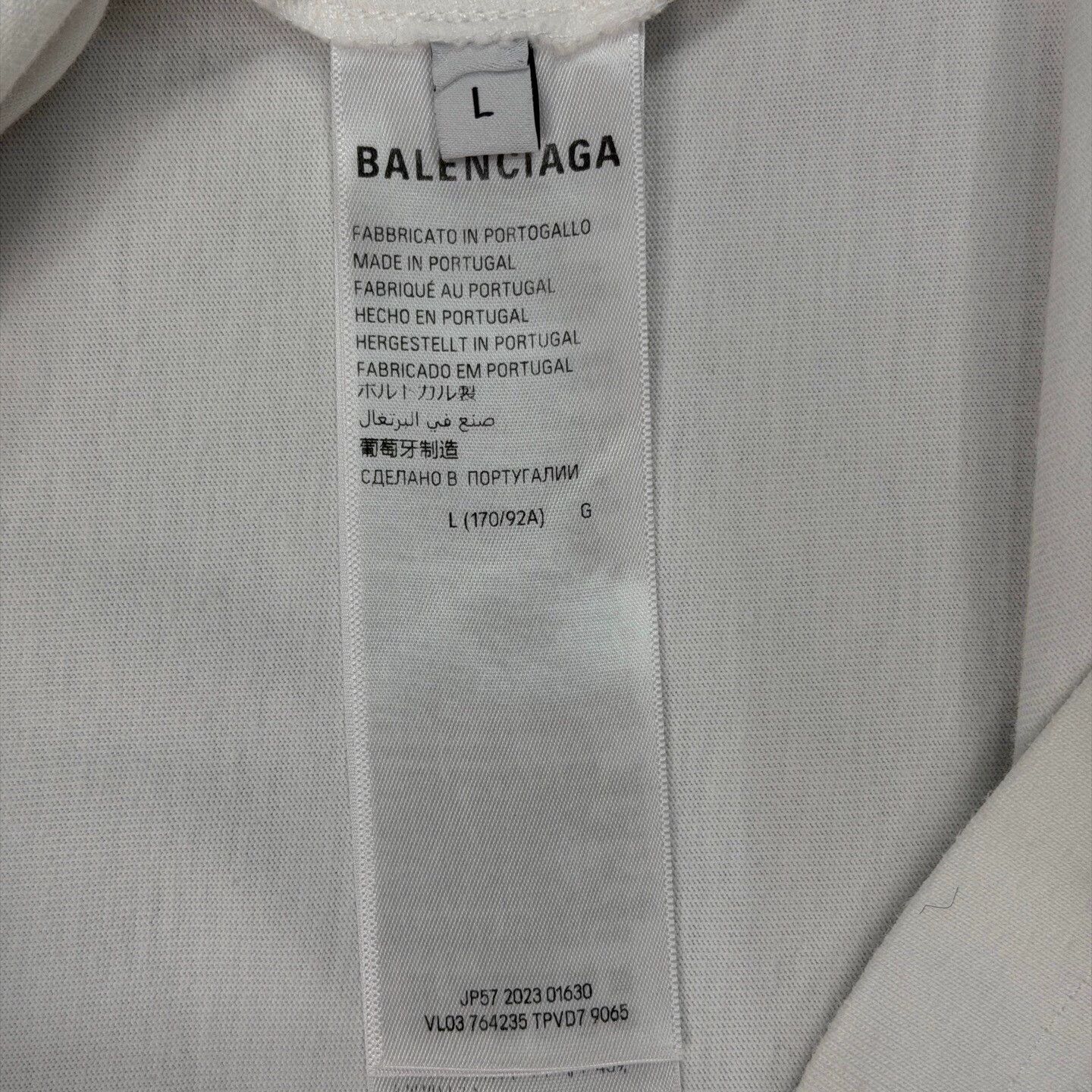 Balenciaga Balenciaga 3B Embroidered Logo White SS L Size US L / EU 52-54 / 3 - 4 Thumbnail