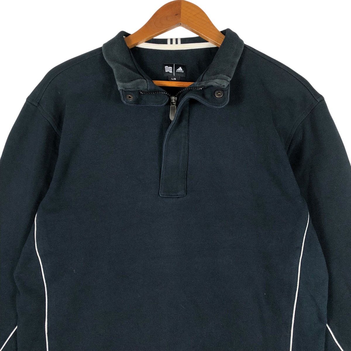 Adidas ADIDAS Sportswear Half Zip Sweatshirt Size US L / EU 52-54 / 3 - 2 Thumbnail