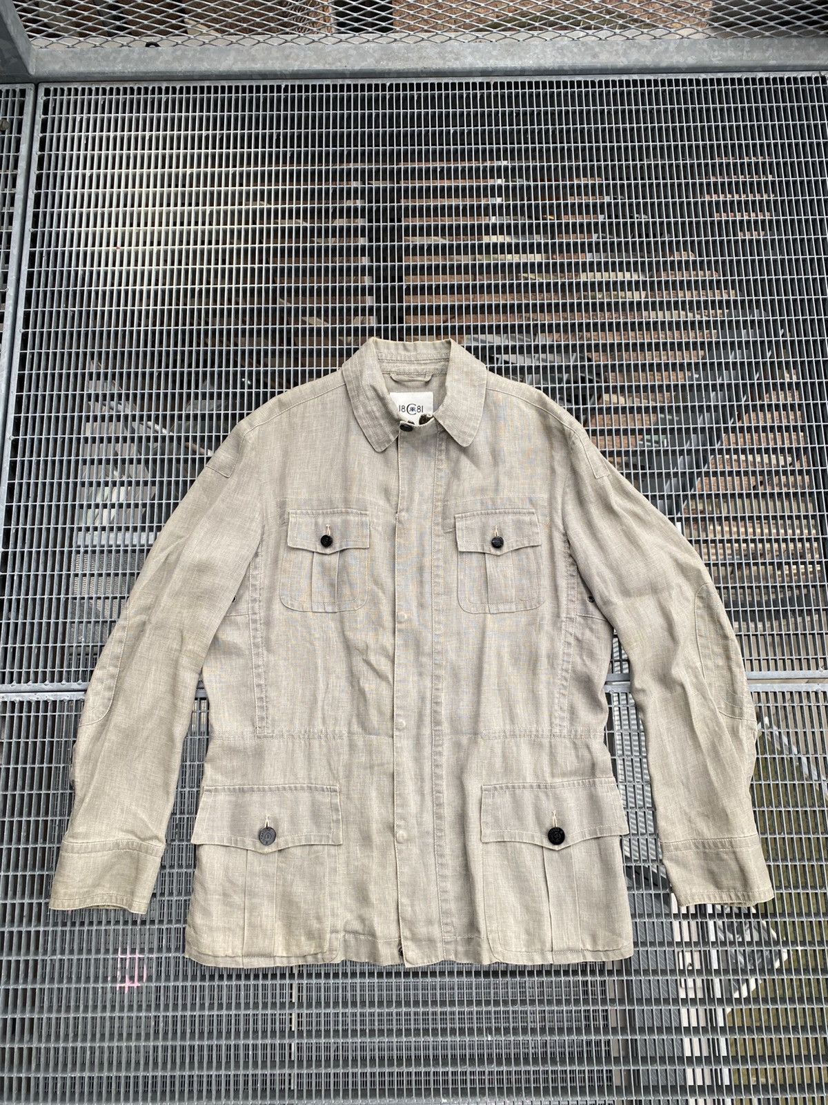 Cerruti 1881 Cerruti 1881 Linen Multipocket Jacket Size US XL / EU 56 / 4 - 1 Thumbnail