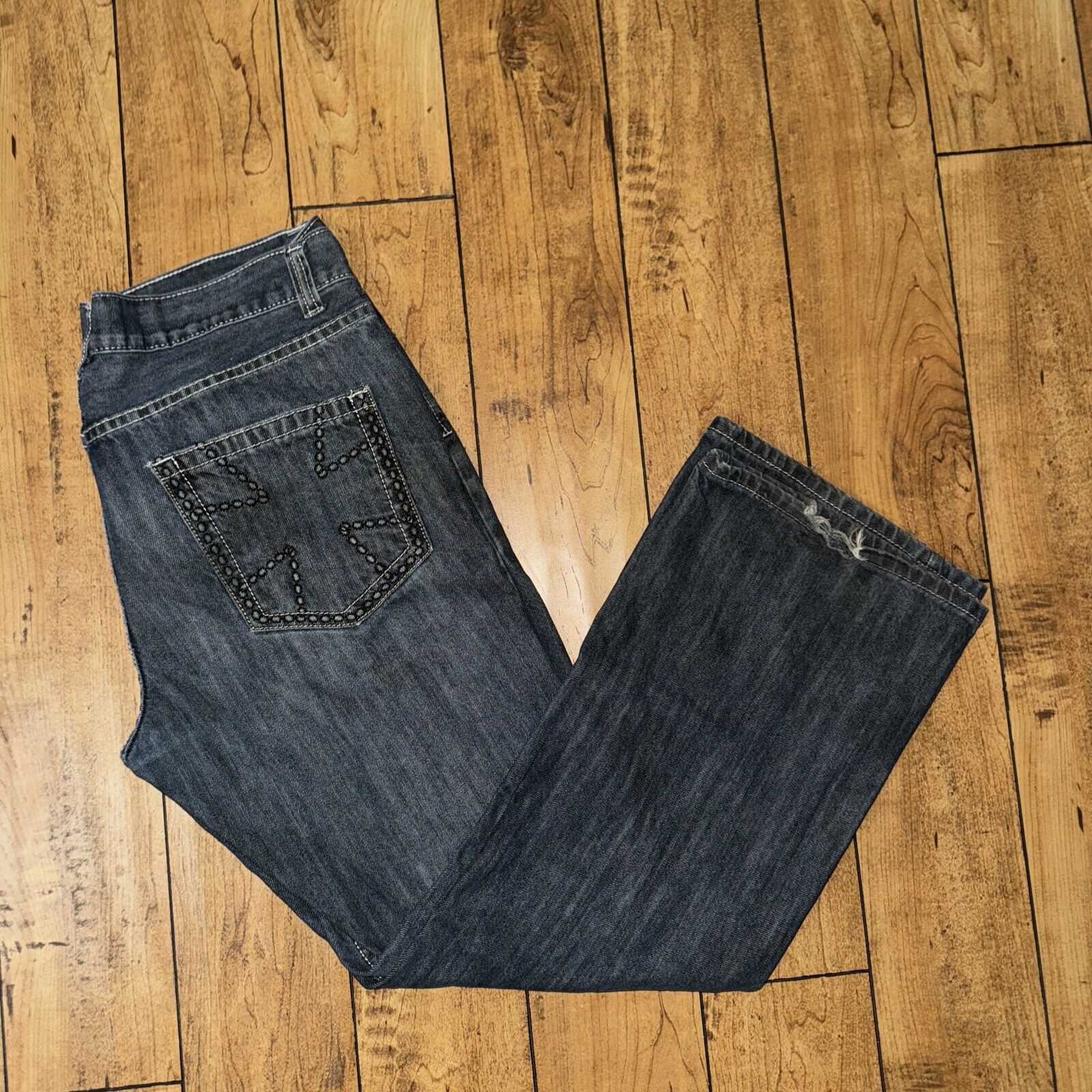 Affliction × Route 66 × True Religion Route 66 Premium Slim Boot Denim Jeans Blue 34x30 Size US 34 / EU 50 - 1 Thumbnail