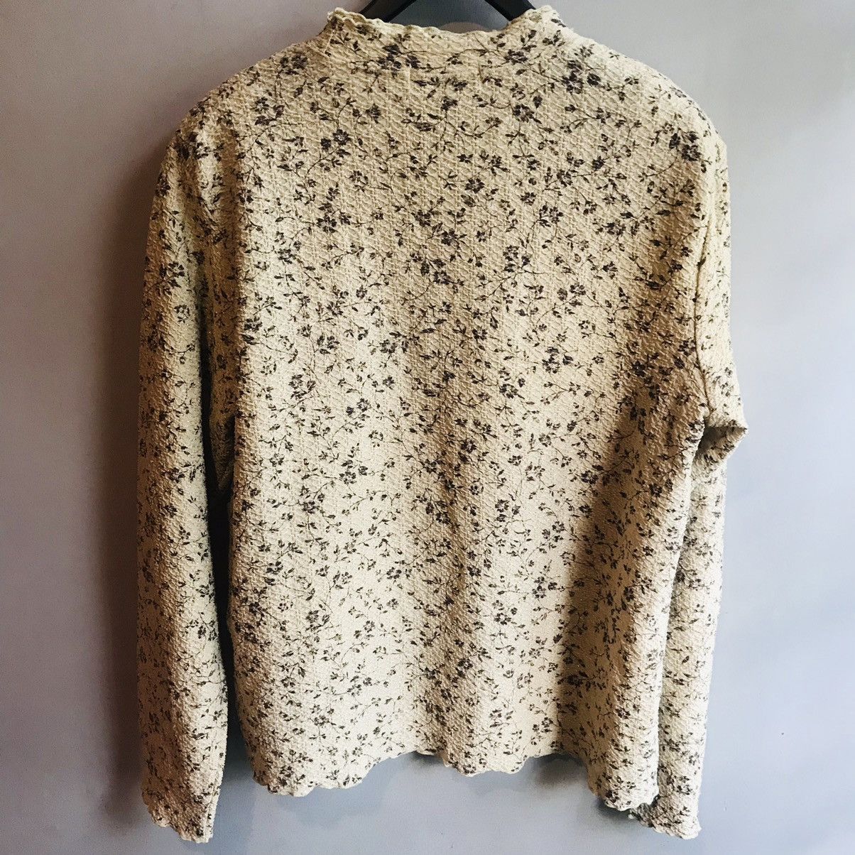 Other Japanese Floral Umock Neck Long Sleeve Size M / US 6-8 / IT 42-44 - 6 Thumbnail