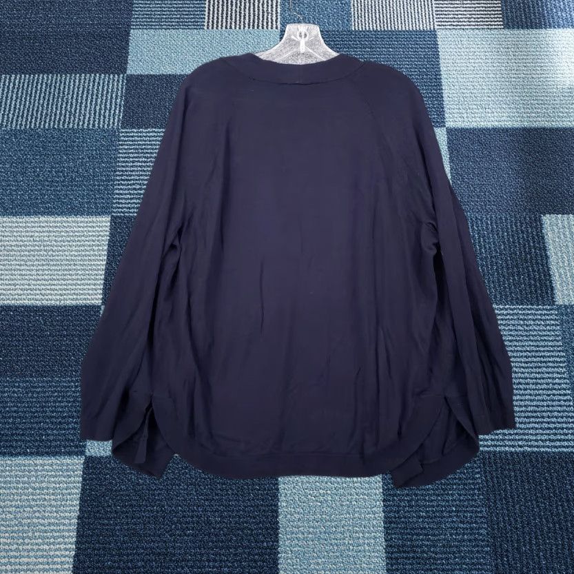Talbots Talbots Cardigan Womens PL Large Petite Blue Open Front Long Sleeve Knit Sweater Cardigan Size L / US 10 / IT 46 - 1 Thumbnail