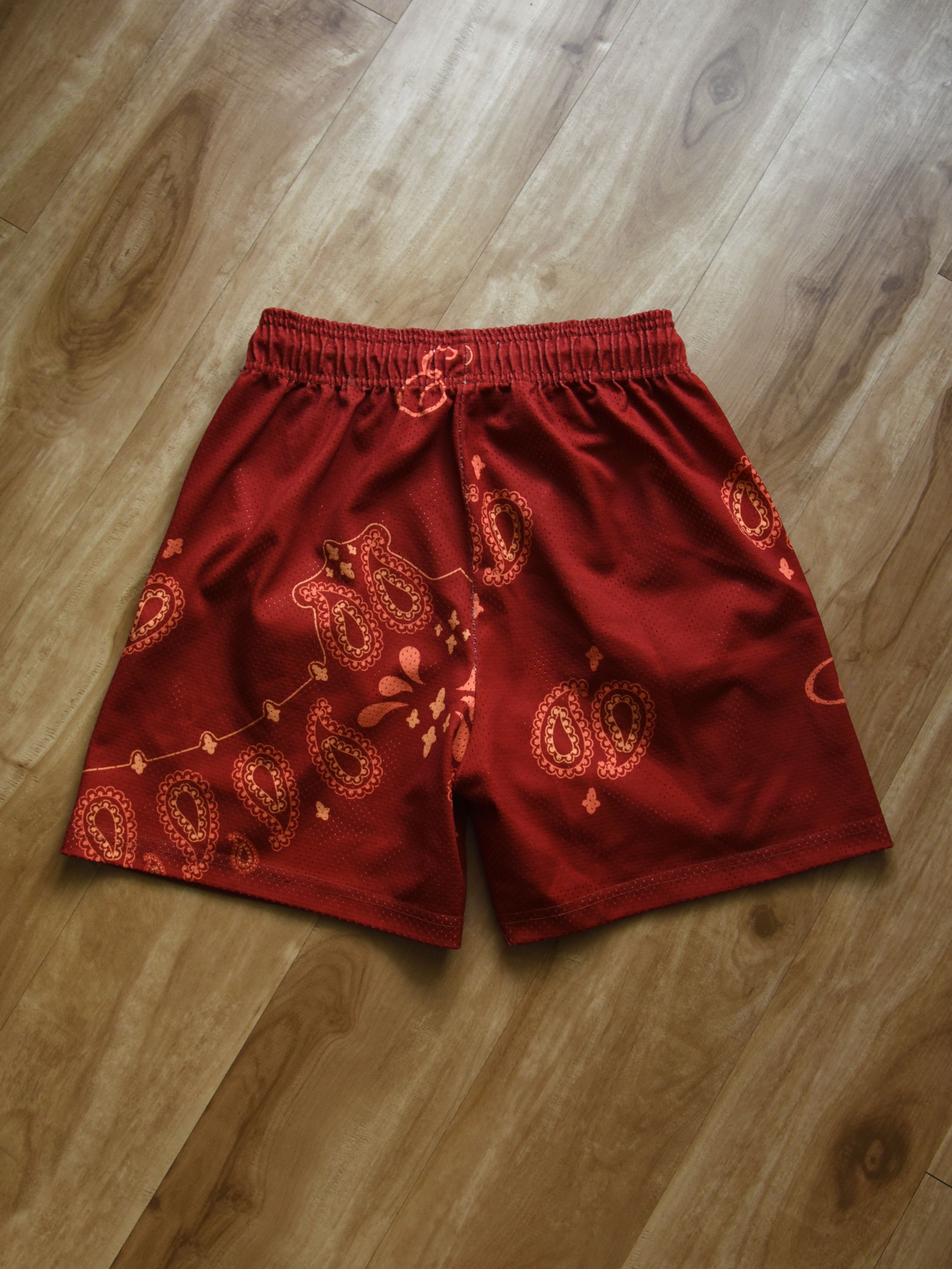 Eric Emanuel EE Paisley Short - Red/Orange Size US 30 / EU 46 - 8 Thumbnail