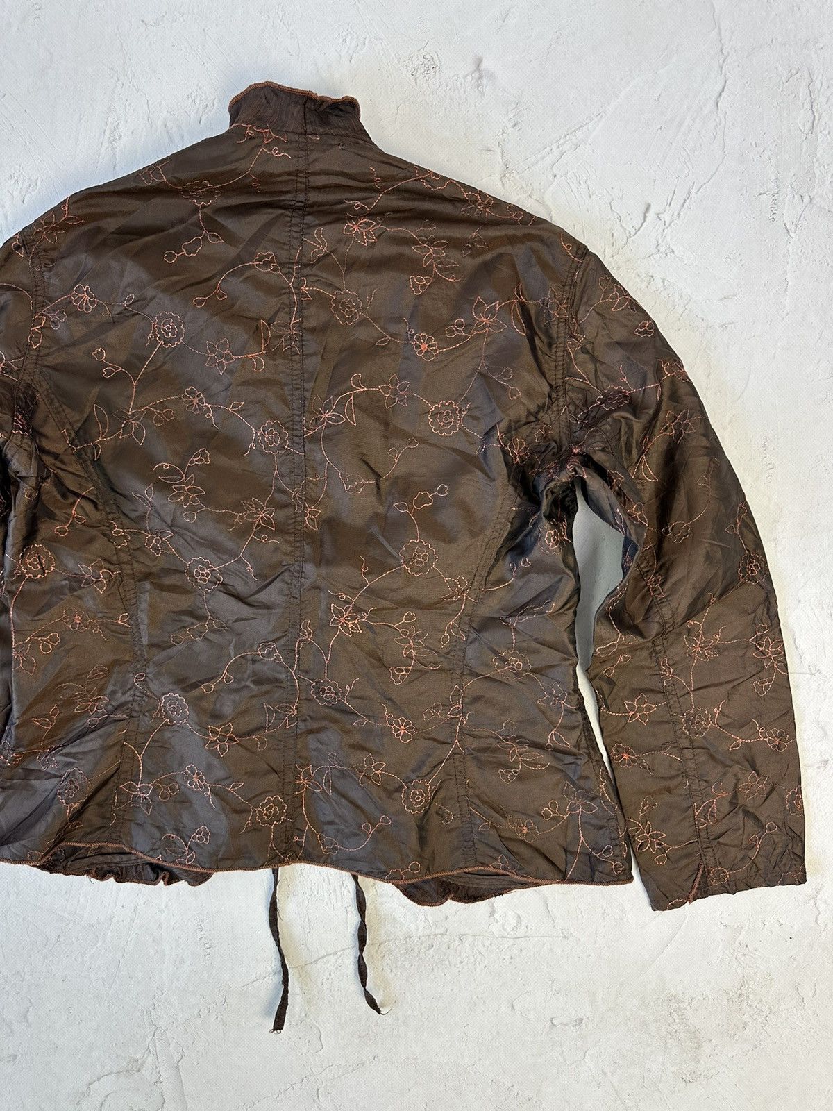 Beauty Beast × If Six Was Nine × Vintage Vintage Brown Floral Blouse Size M / US 6-8 / IT 42-44 - 6 Thumbnail