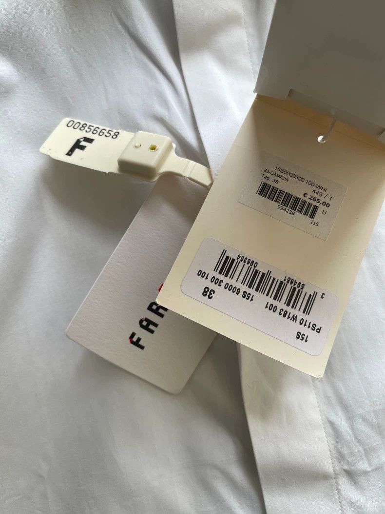 Givenchy Givenchy Five-Star Embroidered Collar, White Cotton Long S Size US M / EU 48-50 / 2 - 2 Thumbnail