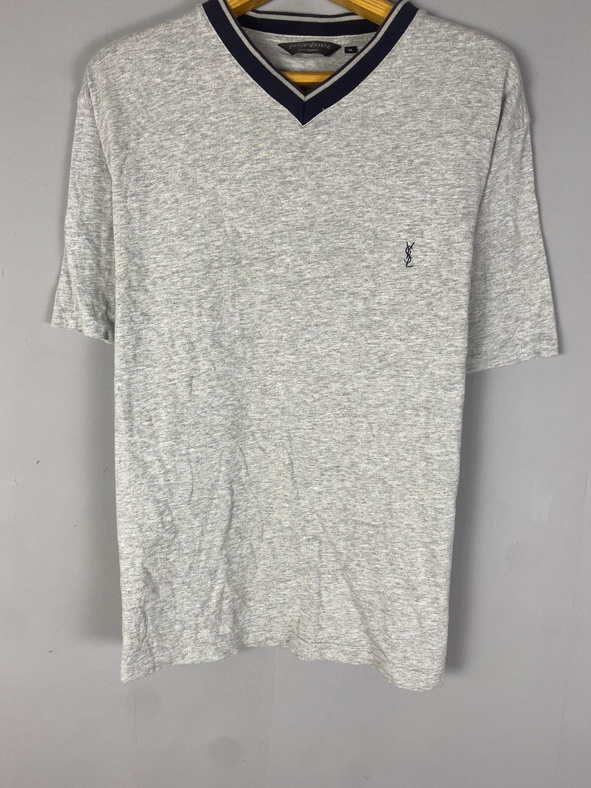 Yves Saint Laurent Vintage 90s Yves Saint Laurent polo tee T-shirt Size US XL / EU 56 / 4 - 3 Thumbnail