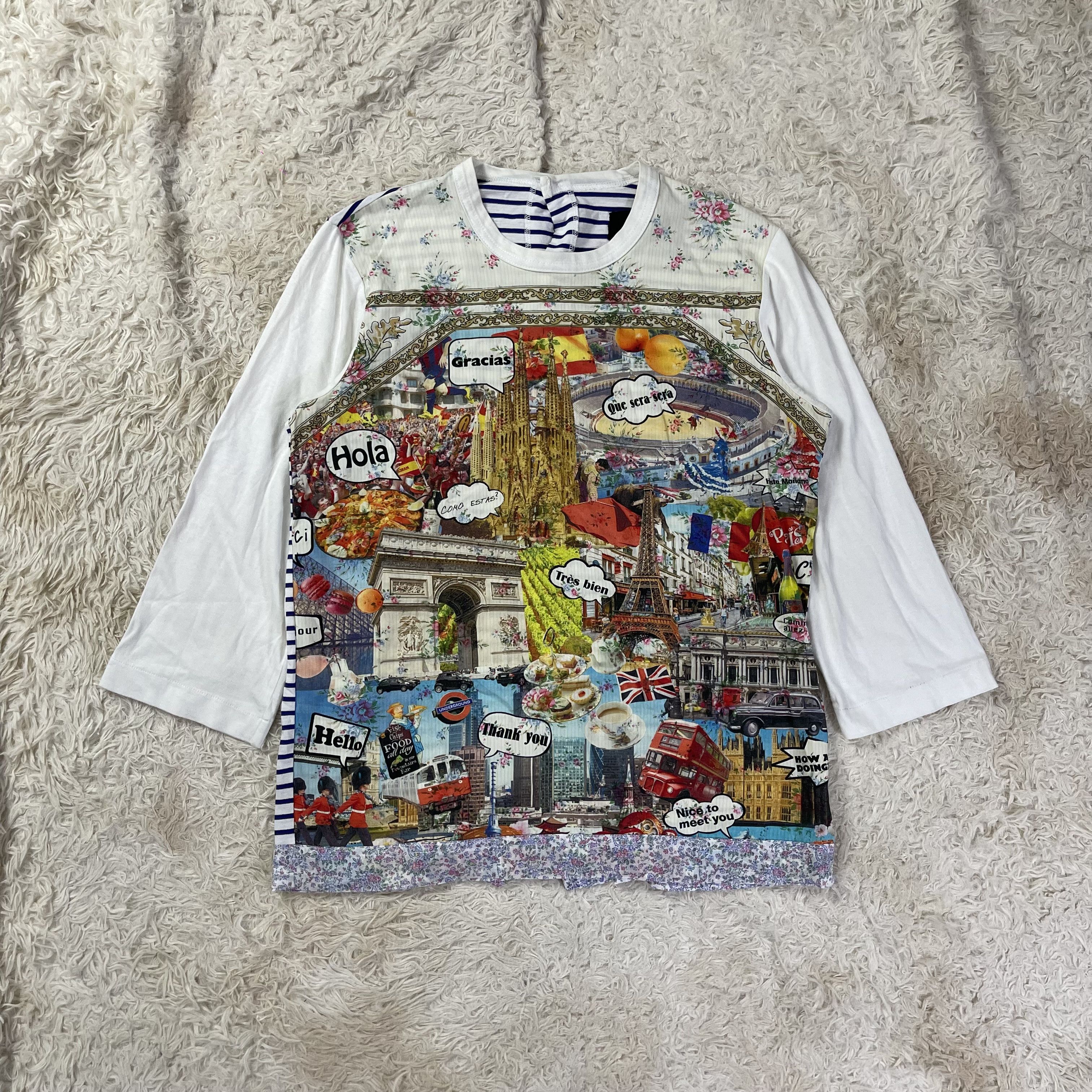 Tricot Comme des Garcons Comme des Garçons Tricot Long Sleeve Graphic Shirt Size S / US 4 / IT 40 - 1 Thumbnail