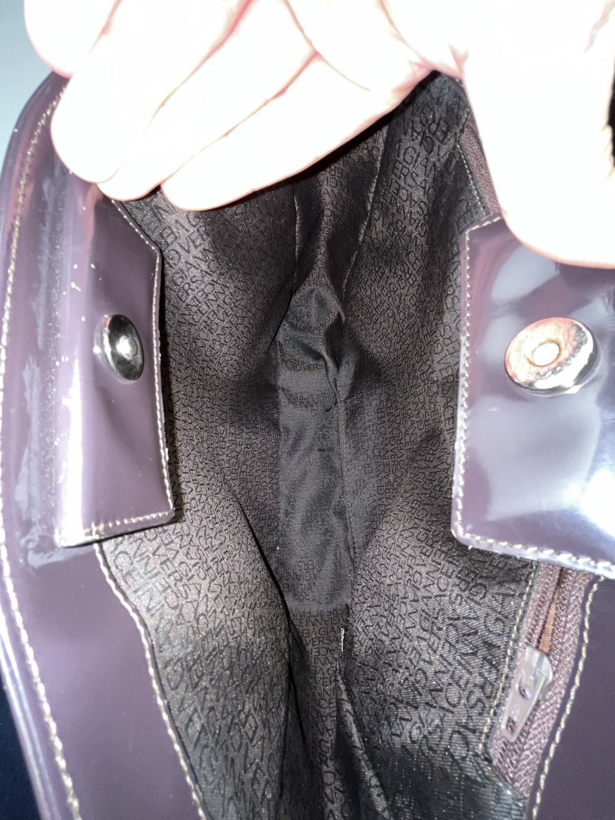 Versace Vintage Gianni Versace Couture Medusa Shoulder Hand Bag Y2K Size ONE SIZE - 8 Thumbnail