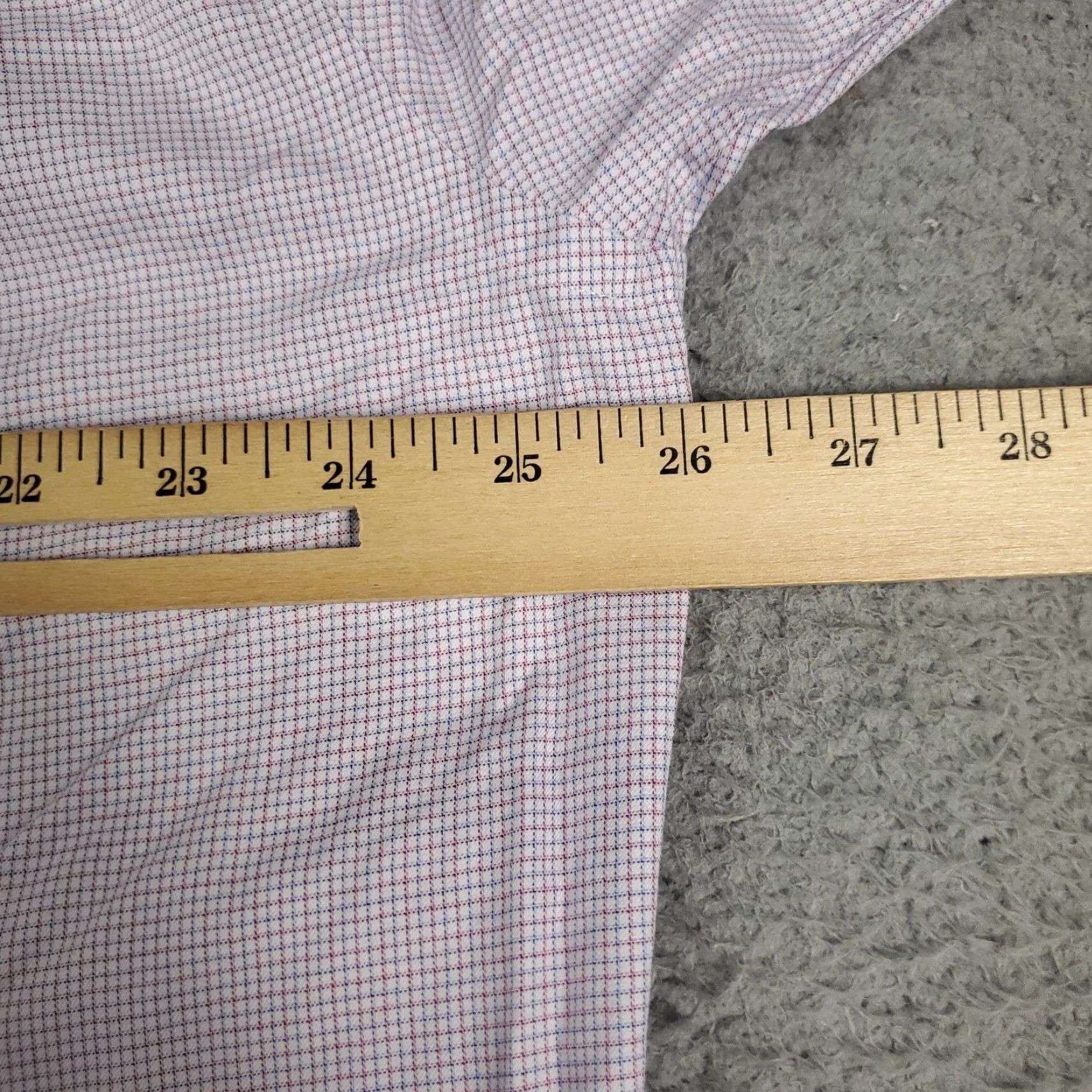 David Donahue David Donahue Shirt Mens XL Purple Check Button-Up Long Sleeve Casual Size US XL / EU 56 / 4 - 5 Thumbnail
