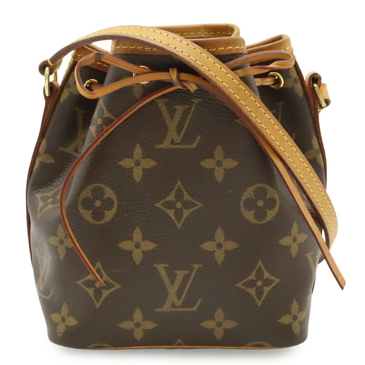 Louis Vuitton Louis Vuitton Louis Vuitton Nano Noe Monogram Shoulder Bag Textile Crossbody Bag M41346 DUTY FREE for USA Size ONE SIZE - 1 Thumbnail