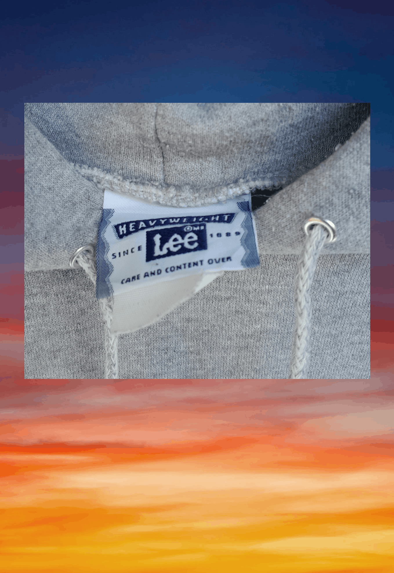 Rap Tees × Vintage Streetwear Vintage 90s Lee blank hoodie rap tee style Size US XL / EU 56 / 4 - 5 Thumbnail