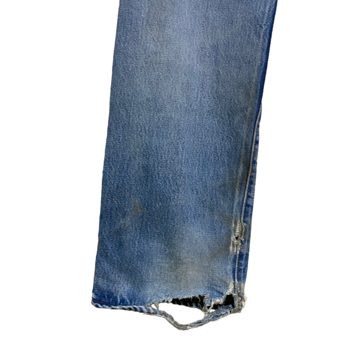 Levi's Vintage 80s Levis 501 Redline Thrashed Selvedge Jeans Size US 31 - 17 Thumbnail