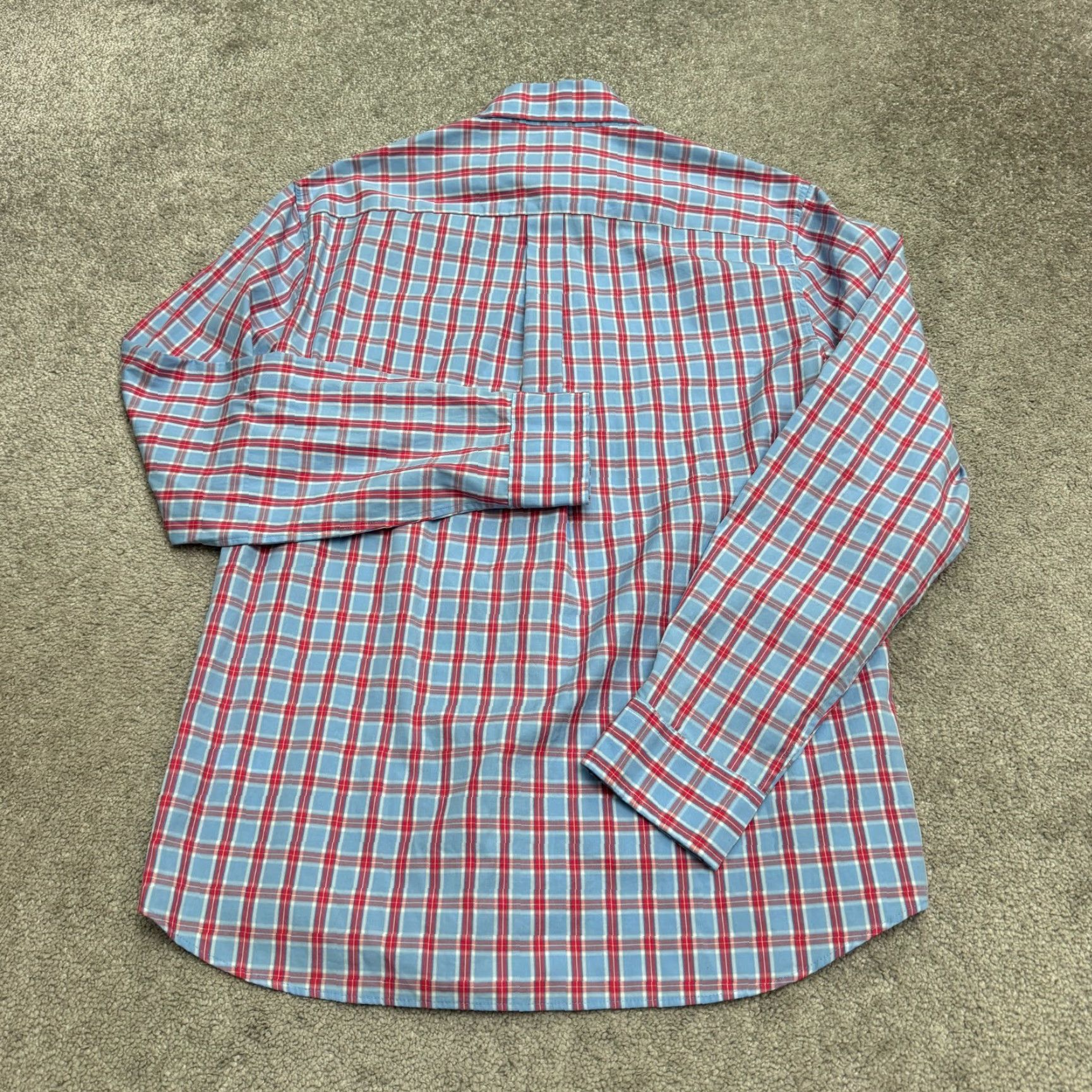 Vineyard Vines Vineyard Vines Plaid Button-Down Shirt Mens Small Blue Red Long Sleeve Cotton Shirt Size US S / EU 44-46 / 1 - 2 Thumbnail