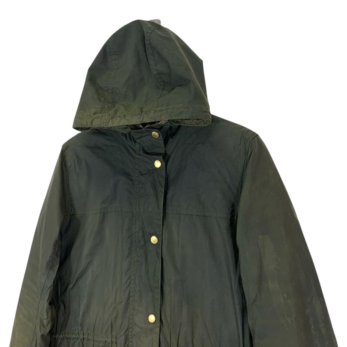 Barbour Vintage Barbour Tartan Waxed Cotton Raincoat Size US S / EU 44-46 / 1 - 4 Thumbnail