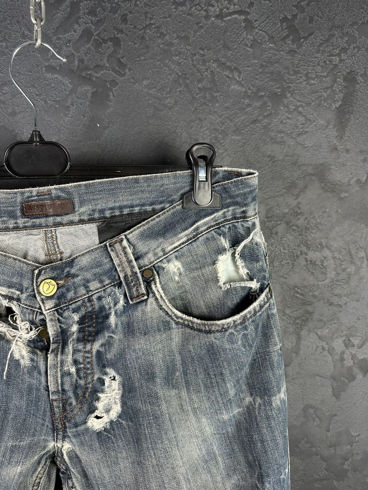 Absolut Joy Absolut Joy Distressed Faded Denim Jeans Size US 34 / EU 50 - 5 Thumbnail