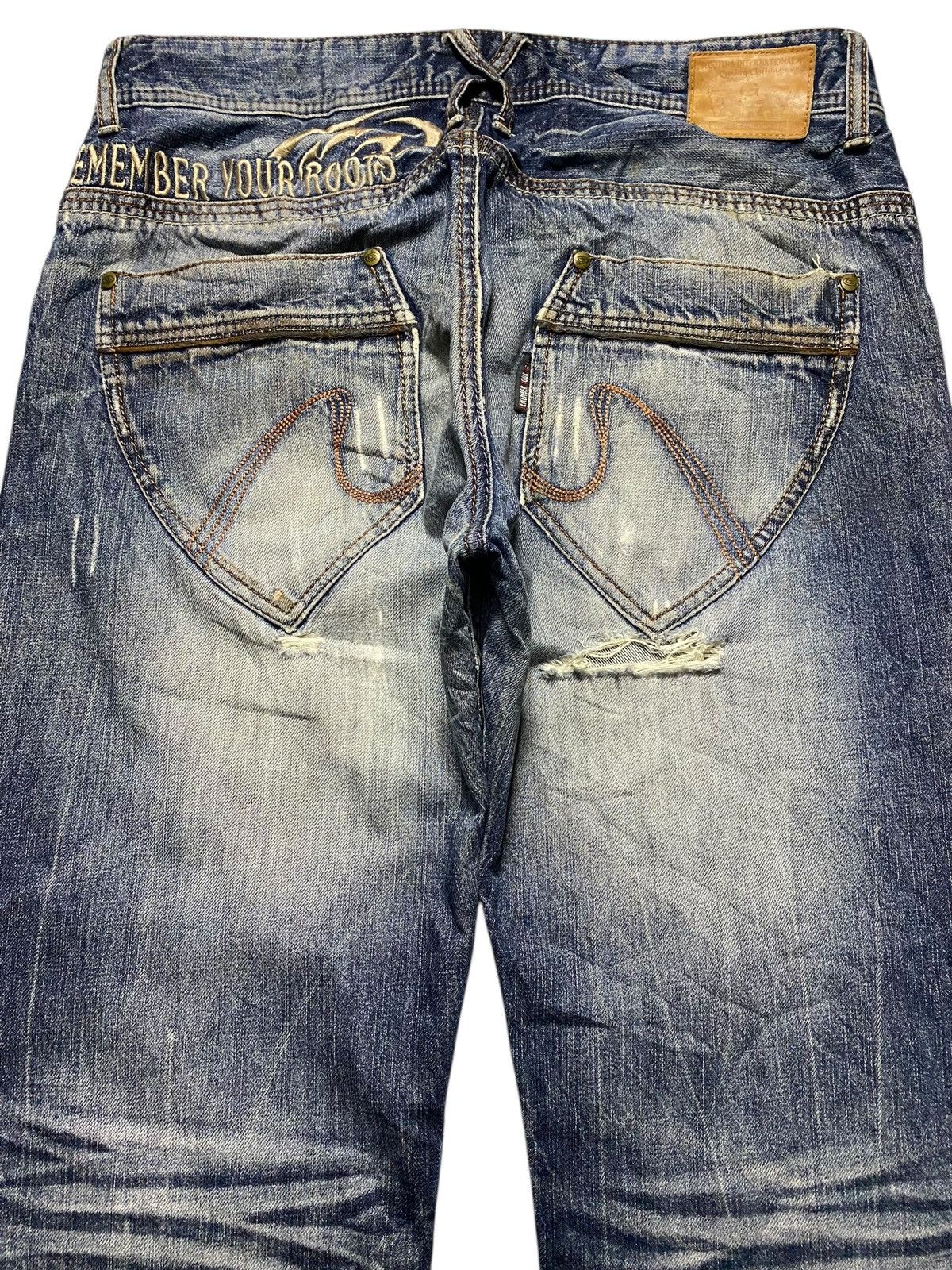 Gotcha Vintage Gotcha Remember your Roots Embroidered Baggy Jeans Size US 35 - 4 Thumbnail