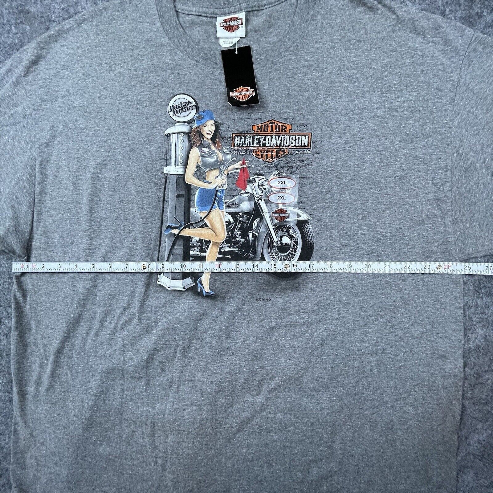 Harley Davidson Harley Davidson Shirt 2XL Grey Pin-Up Girl Gas Pump Antelope Size US XXL / EU 58 / 5 - 5 Thumbnail