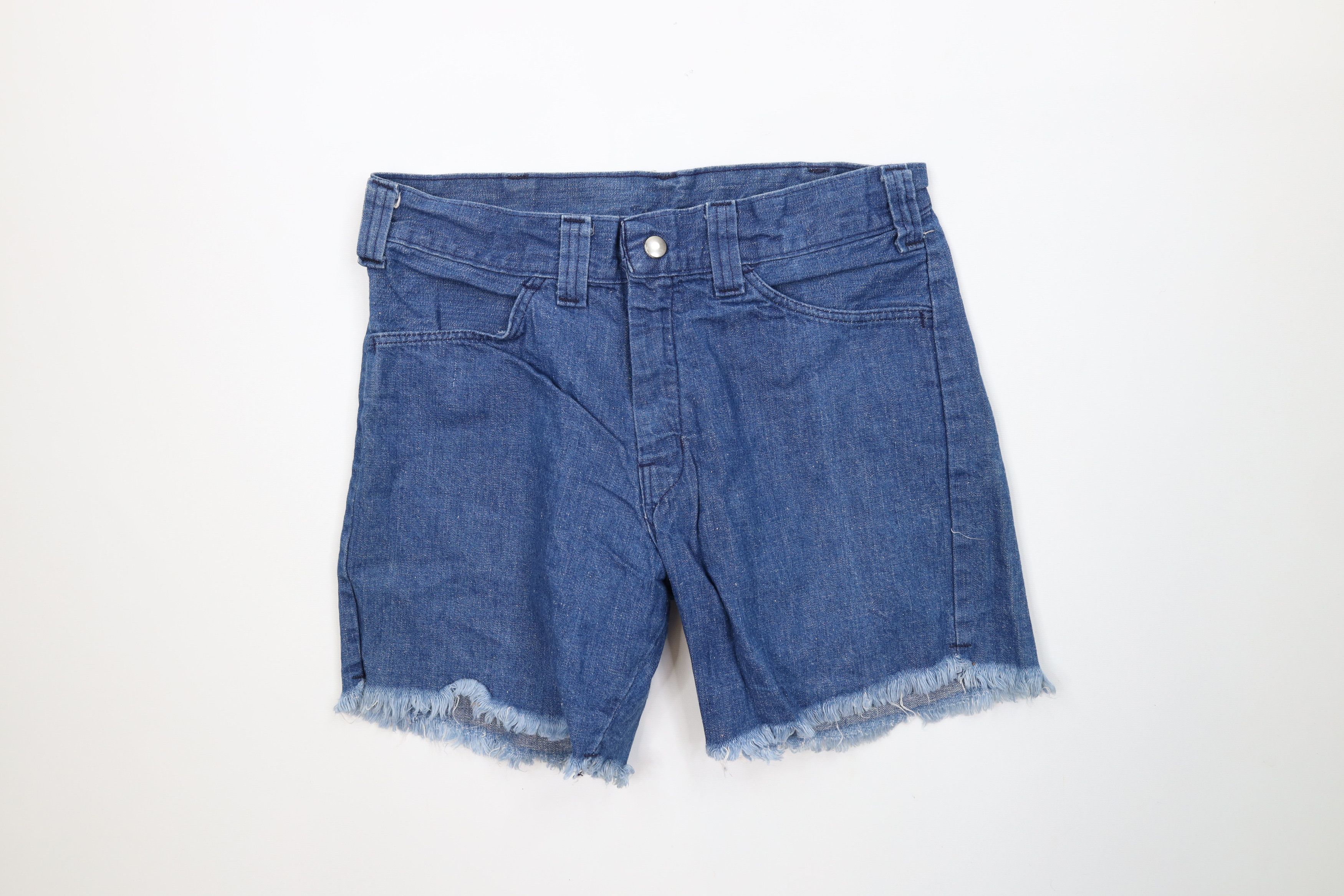 Vintage Vintage 60s 70s Streetwear Cut Off Denim Jean Shorts USA Size US 30 / EU 46 - 1 Thumbnail