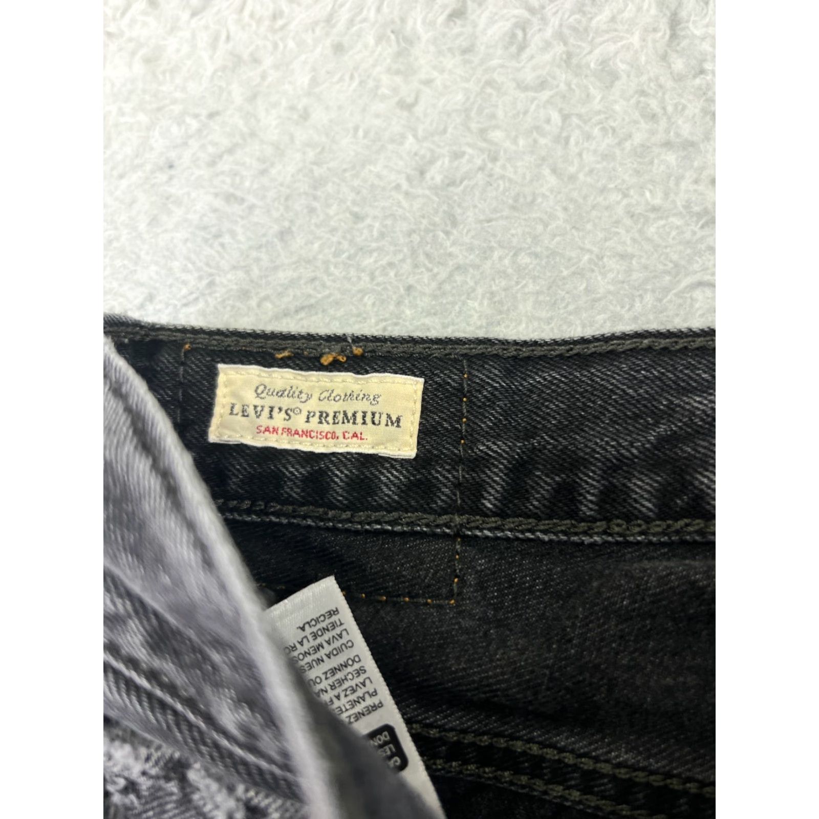 Levi's Levi's Wedgie Fit Jeans Womens 26x26 Black Denim 500 Series Stretch Straight Vintage: No Size 26" / US 2 / IT 38 - 7 Thumbnail
