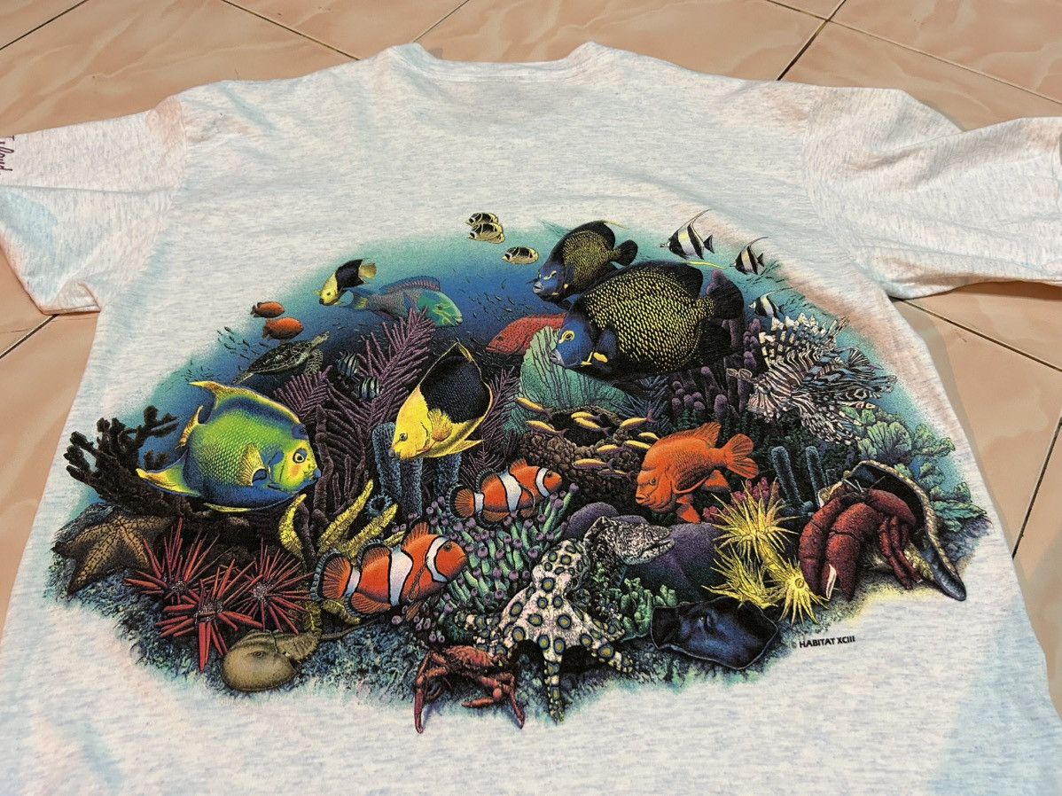 Habitat × Signal Sport Vintage Saipan Island Aqua Marine Habitat Tshirt Size US L / EU 52-54 / 3 - 4 Thumbnail